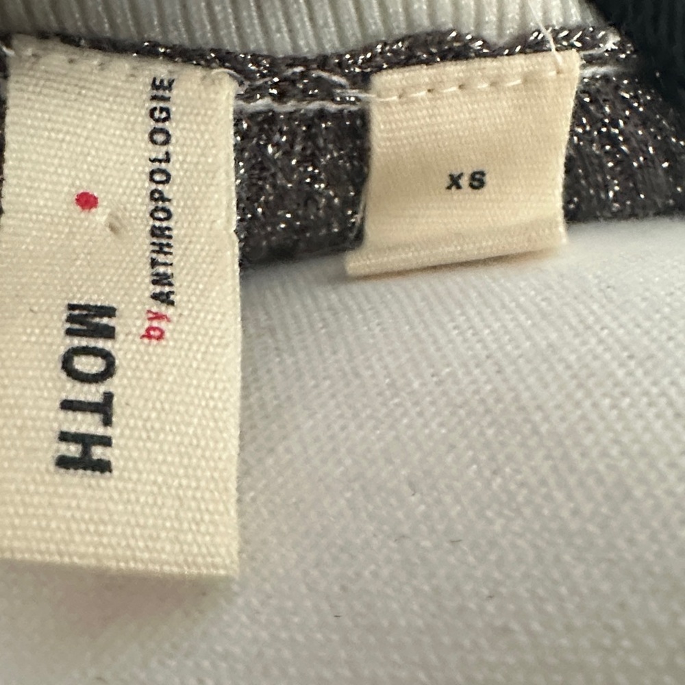 Moth by anthropology gray and White Ribbed Tank Top - Picture 2 of 14